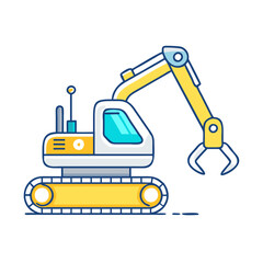 excavator icon, excavator vector illustration-simple illustration of excavator, perfect for excavator logos and icons