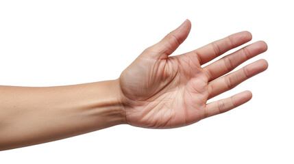 Isolated Hand Gesture of Waving on White Background Perfect for Various Creative and Marketing Projects