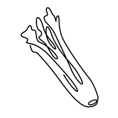 line art celery