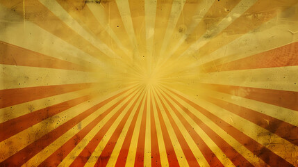 Vintage sunburst background with faded colors, ideal for retro-themed designs and posters