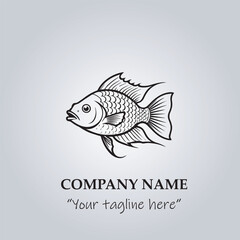 Fish logo company design vector illustration