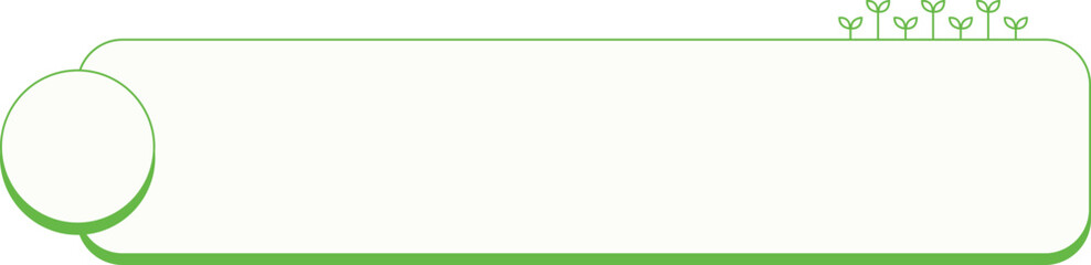 새싹 글자 박스 프레임