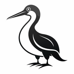 High-Quality Gannet Silhouette Vector Icon for Designers.