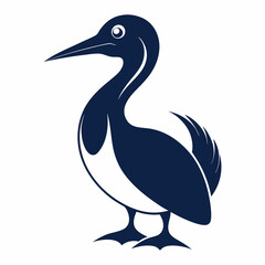 Obraz premium High-Quality Gannet Silhouette Vector Icon for Designers.