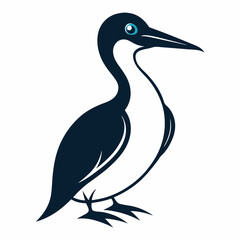High-Quality Gannet Silhouette Vector Icon for Designers.
