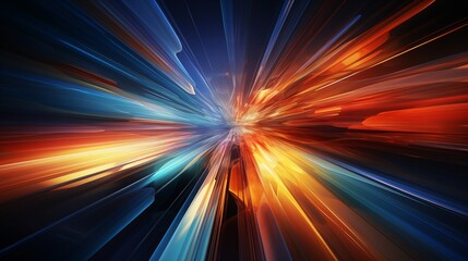 Obraz premium Abstract photography highlighting digital technology and speed