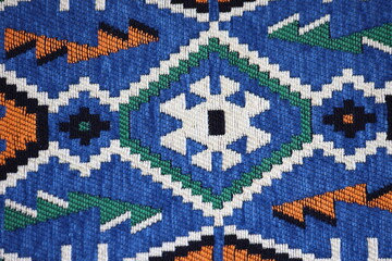 seamless woven pattern of turkish rug