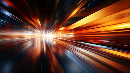 Obraz premium Abstract photography highlighting digital speed and technology