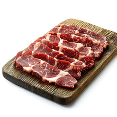 Fototapeta premium Savor the Exquisite: Succulent Raw Beef Steaks, Ready for Grilling