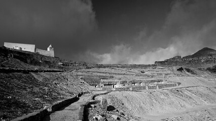 Ksar Guermassa,tipico villaggio fortificato Berbero composto da granai e abitazioni costruiti...