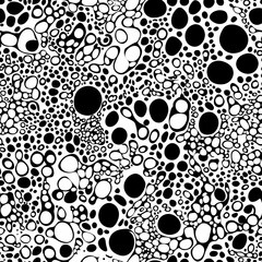 Black and White Circle Dot Patterns

