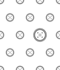 Saw Blade Icon Seamless Pattern Y_2110001