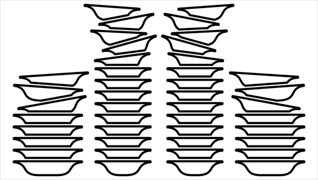 Stack Of Food Plates Y_2110005