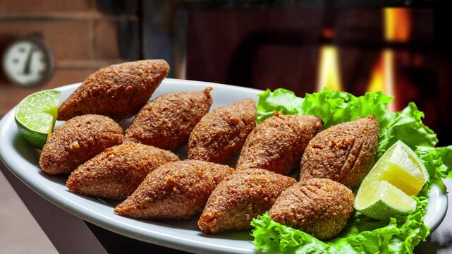 Kibbeh, a traditional Arab snack, quibe