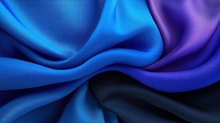 Obraz premium Blue And Purple Silk Fabric Texture Background