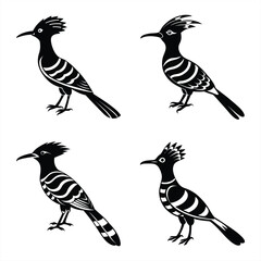 Creative Hoopoe Bird Vector Icon for Digital & Print Projects.