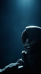  cosmic scene, astronaut close-up earth phone wallpaper background&nbsp;| generative AI