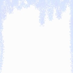 winter frame with snowflakes