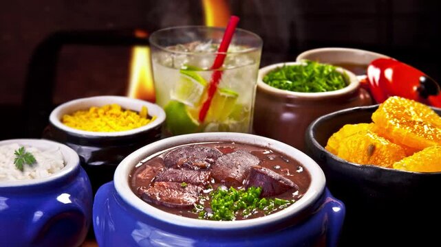 Feijoada, a traditional Brazilian dish