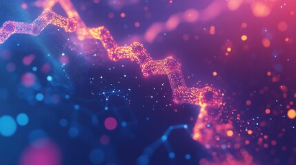 Digital technology background. Abstract hexagons background with lines and dots. Design for science, medicine or technology