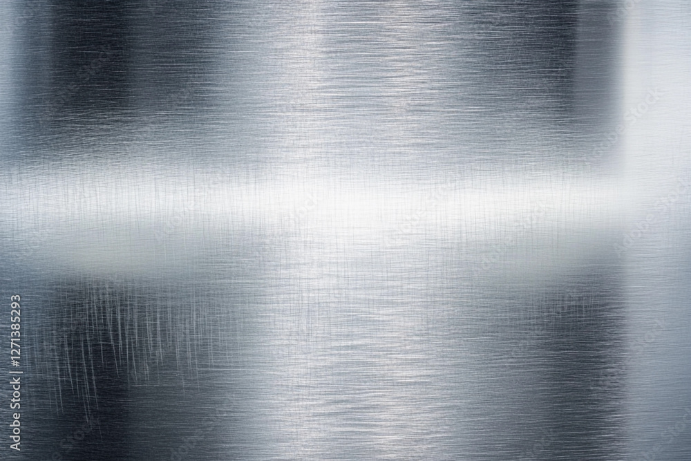 Poster metallic surface reflecting light in a close-up view