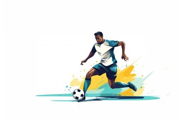 Fototapeta premium Football sports player adult.