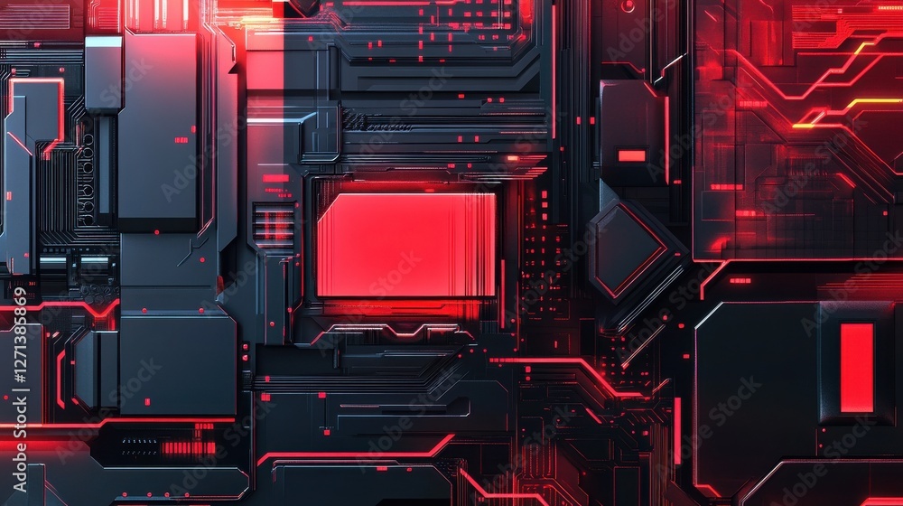 Poster abstract geometrical tech backdrop. vector template eps 10