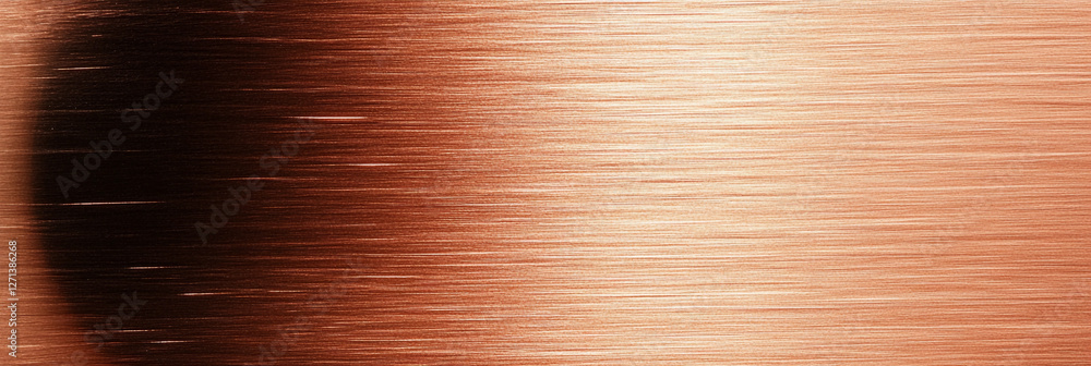 Poster Copper surface with reflection and texture in soft light