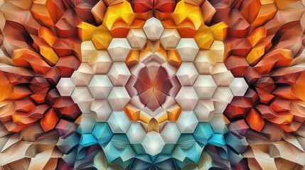 Abstract hexagonal wallpaper/background/backdrop