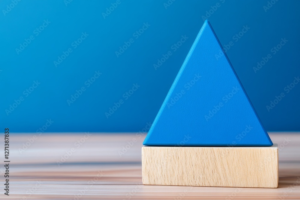 Poster a geometric business card design with bold and simple elements