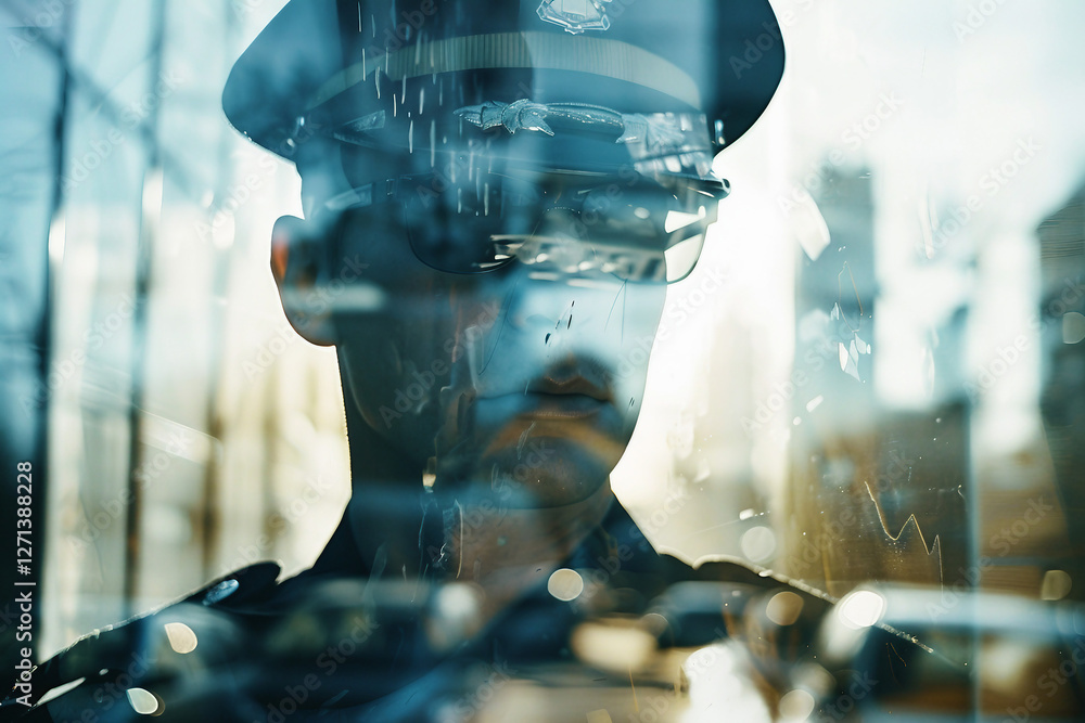 Poster concept of person and profession generative ai image