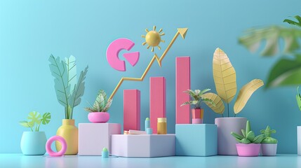 Cartoon illustration of a birthday cake with candles, vector icon design for business, baby, and toy themes, perfect for infographics and symbols