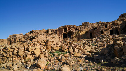 Ksar Jlalta,tipico villaggio fortificato Berbero composto da granai e abitazioni costruiti...