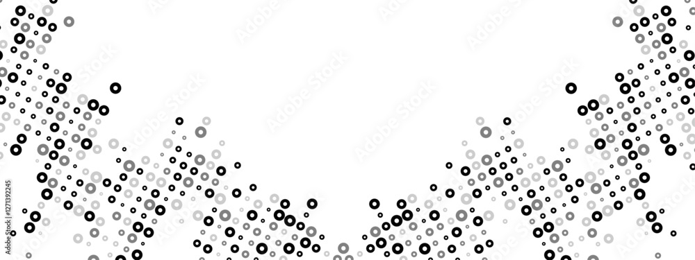 Poster versatile monochrome abstract background featuring a dot texture. chaotic mosaic of random particles