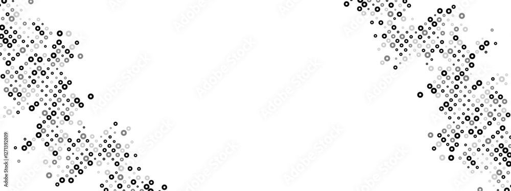 Aufkleber versatile monochrome abstract background featuring a dot texture. chaotic mosaic of random particles