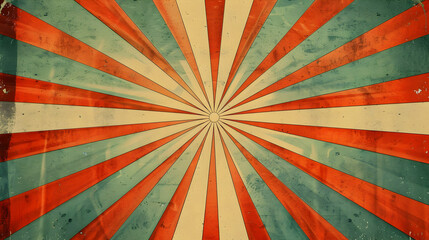 Colorful vintage sunburst pattern with faded textures, suitable for retro-themed designs