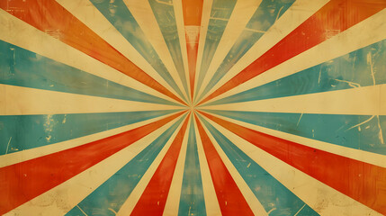 Vintage radial burst pattern in warm colors, creating a retro atmosphere for design use
