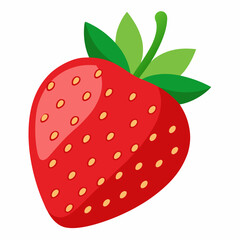 Strawberry  isolated white background 
