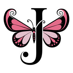 black and white butterfly