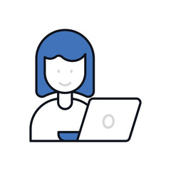 Woman Emplaaaaoyee Work vector icon