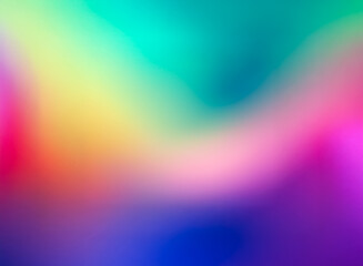 Abstract blend of vibrant hues creates a soft, flowing gradient. Colors merge seamlessly, showcasing a dynamic mix of pink, yellow, green, blue, and purple tones in a smooth, blurred effect.