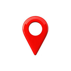 red pin point. map address location pointer symbol 