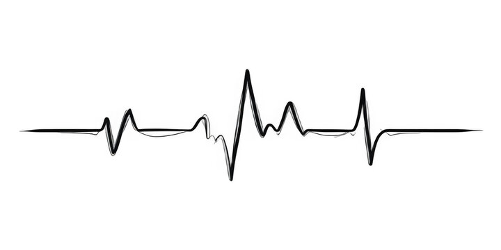 heart rate pulse, icon medicine logo, vector heartbeat heart rate icon, audio sound radio wave amplitude spikes