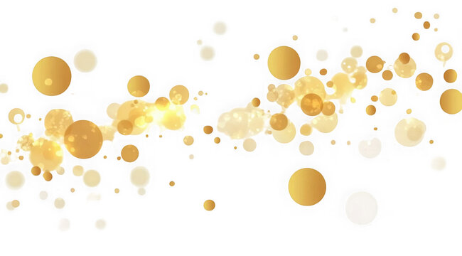Christmas background. Powder PNG. Magic shining gold dust. Fine, shiny dust bokeh particles fall off slightly. Fantastic shimmer effect. 