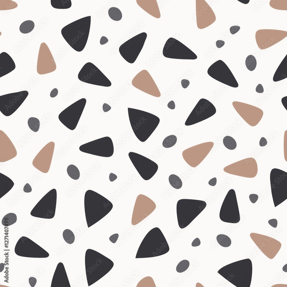 Poster seamless patterns. fabric pattern. modern terrazzo pattern. textile, tile
