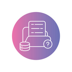 Data Anonymization icons vector stock illustration