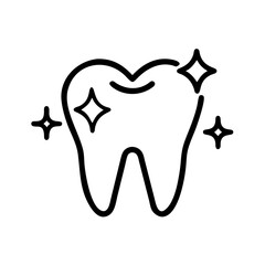 Tooth Dental Care Icons – Oral Hygiene, Dentist Tools & Healthy Teeth Symbols
