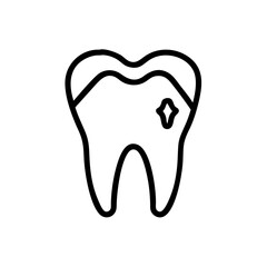 Tooth Dental Care Icons – Oral Hygiene, Dentist Tools & Healthy Teeth Symbols