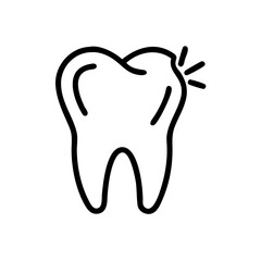 Tooth Dental Care Icons – Oral Hygiene, Dentist Tools & Healthy Teeth Symbols