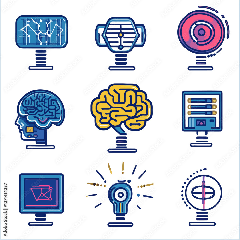 Poster ai brains and machine learning devices for data science and technology
